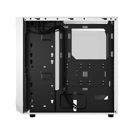 Fractal Design Focus 2 Side window RGB White TG Clear Tint Midi Tower Power supply included No