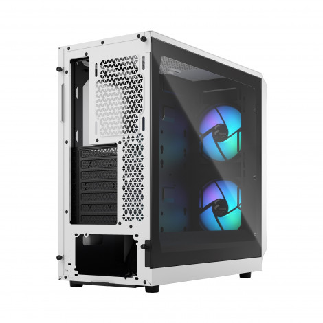 Fractal Design Focus 2 Side window RGB White TG Clear Tint Midi Tower Power supply included No