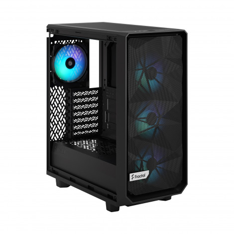 Fractal Design Meshify 2 Compact RGB Side window Black TG Light Tint Mid-Tower Power supply included No