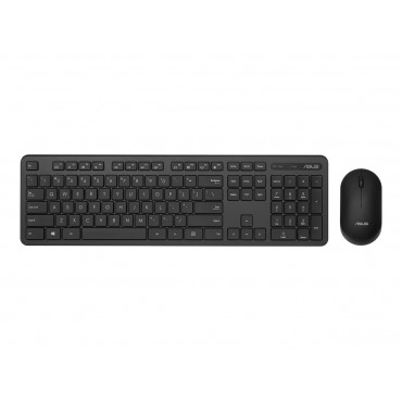 Asus Keyboard and Mouse Set CW100 Keyboard and Mouse Set Wireless Mouse included Batteries included UI Black