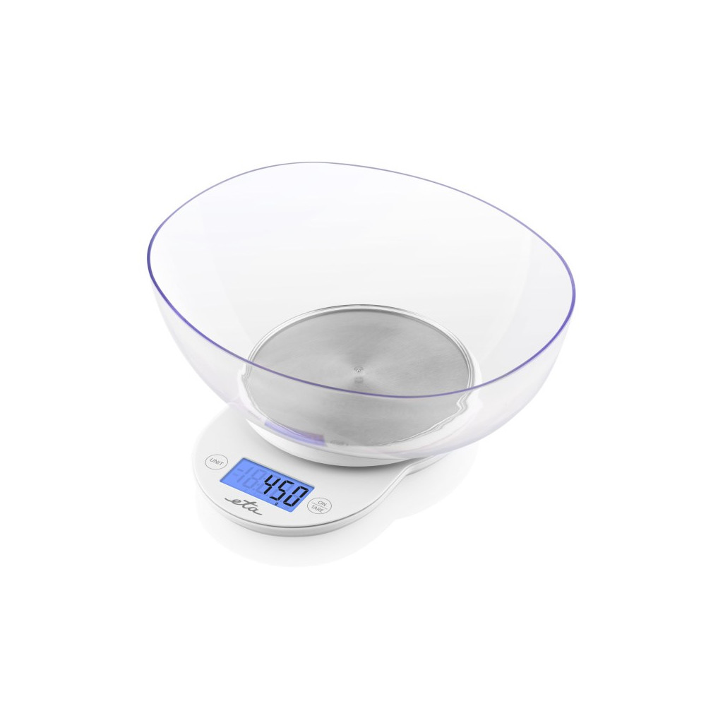 ETA Kitchen scale with a bowl ETA577090000 Mari Graduation 1 g Display type LCD White