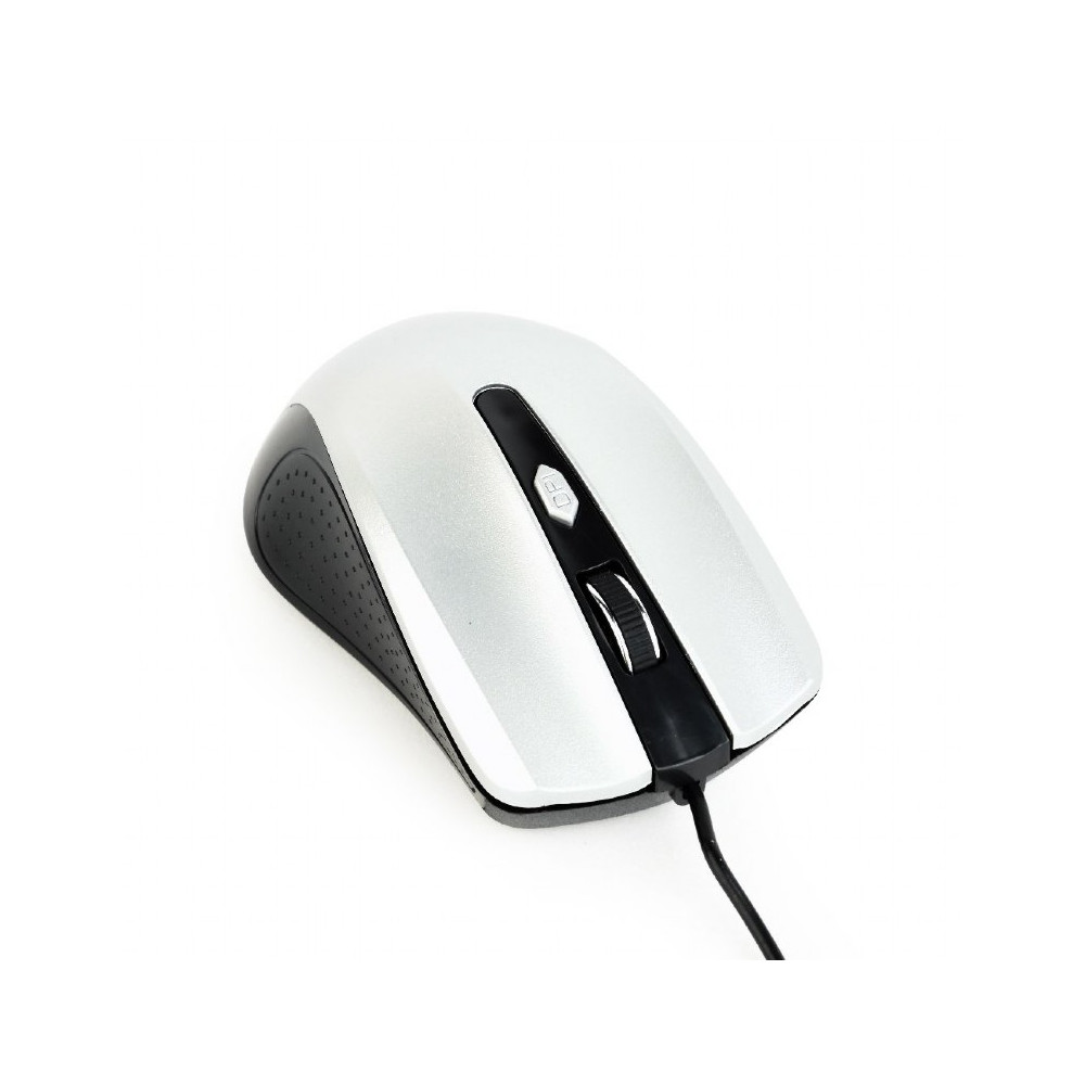 Gembird Mouse MUS-4B-01-BS Standard Black/ silver USB