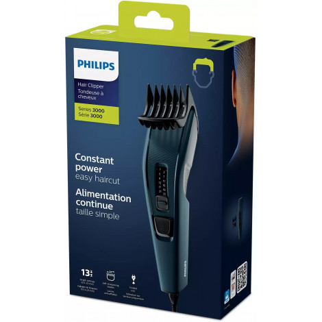 Philips Hair clipper HC3505/15 Corded Number of length steps 13 Step precise 2 mm Black/Blue