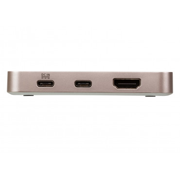 Aten USB-C 4K Ultra Mini Dock with Power Pass-through USB 3.0 (3.1 Gen 1) ports quantity 1 USB 2.0 ports quantity 1 HDMI ports q