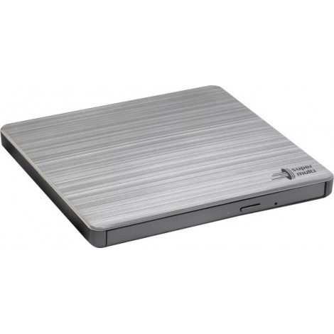 H.L Data Storage Ultra Slim Portable DVD-Writer GP60NS60 Interface USB 2.0 DVD R/RW CD read speed 24 x CD write speed 24 x Silve