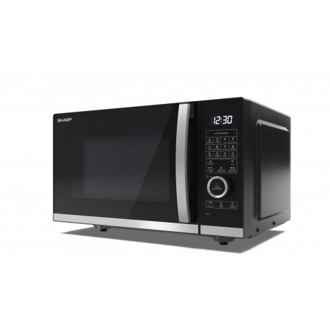Sharp Microwave Oven with Grill and Convection YC-QC254AE-B Free standing 25 L 900 W Convection Grill Black