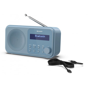 Sharp Tokyo Digital Radio DR-P420(BL) Bluetooth Portable Wireless connection Blue