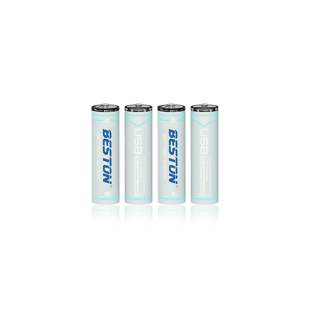 Baterijos AA įkraunamos su USB-C lizdu, 1460mAh, Li-Ion, 4 vnt.