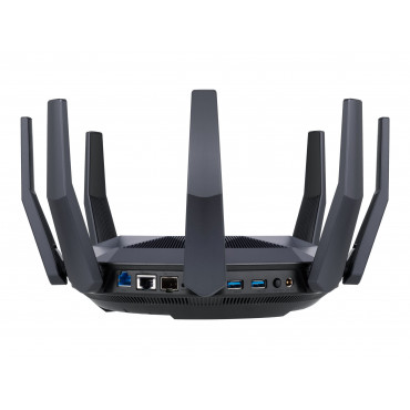 Asus AX6000 Dual Band Router RT-AX89X 802.11ax 4804+1300 Mbit/s 10/100/1000 Mbit/s Ethernet LAN (RJ-45) ports 8 Mesh Support Yes
