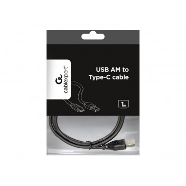 Gembird Cable USB2 AM-BM Lightning to USB Gold plated contacts, moulded cable Black