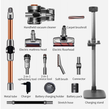 Jimmy Vacuum Cleaner H9 Pro Cordless operating Handstick and Handheld 550 W 28.8 V Operating time (max) 80 min Silver/Cooper War