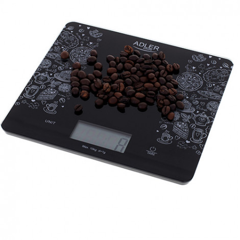 Adler Kitchen scale AD 3171 Maximum weight (capacity) 10 kg Graduation 1 g Display type LCD Black