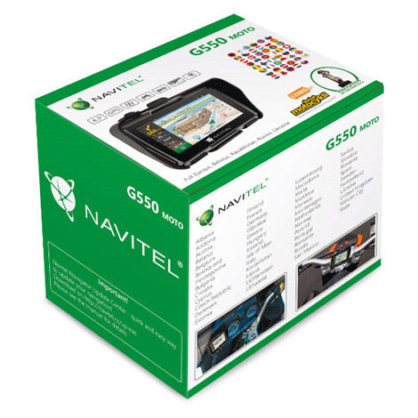 Navitel Personal Navigation Device G550 MOTO Bluetooth GPS (satellite) Maps included