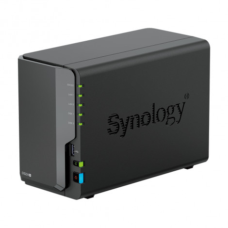 Synology Tower NAS DS224+ up to 2 HDD/SSD Intel Celeron J4125 Processor frequency 2.0 GHz 2 GB DDR4