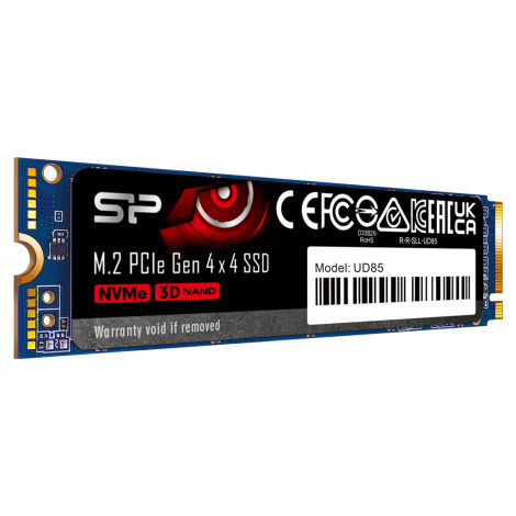 Silicon Power SSD UD85 2000 GB SSD form factor M.2 2280 SSD interface PCIe Gen4x4 Write speed 2800 MB/s Read speed 3600 MB/s