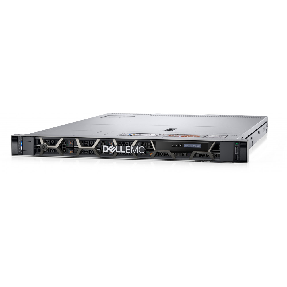 Dell PowerEdge R450 Rack (1U) Intel Xeon 2x Silver 4310 2.1 GHz 18 MB 24T 12C No RAM, No HDD 960 GB SSD Up to 4 x 3.5" PERC H755