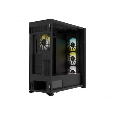Corsair Tempered Glass Full-Tower PC Case iCUE 7000X RGB Side window Black Full-Tower Power supply included No