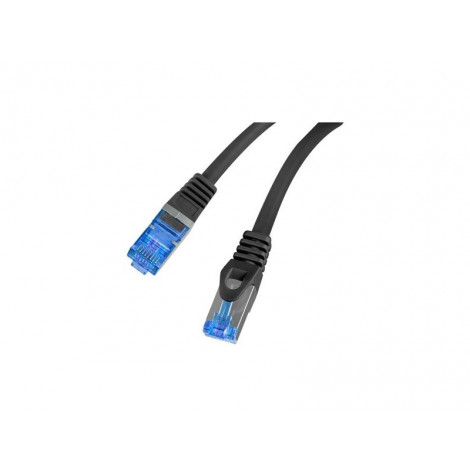 Lanberg Patch Cord cat. 6 FTP PCF6A-10CC-0025-BK S/FTP Black 0.25 m S/FTP shielding type Aluminium braid on wire and each pair f