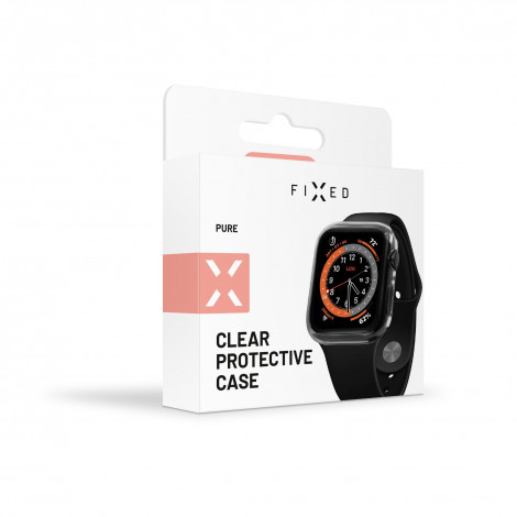 Fixed FIXED Apple Watch 45mm / Series 8 45mm Polycarbonate Clear Screen protector Case Full frame coverage Rounded edges 100% tr