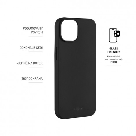 Fixed Story Back cover Apple iPhone 14 Rubberized Black