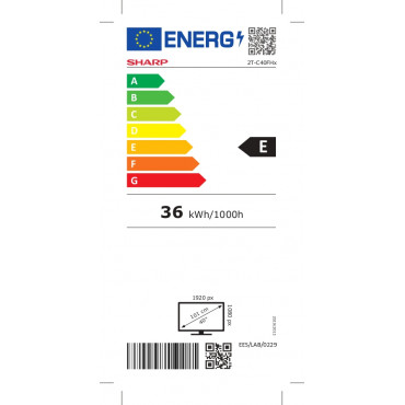 Sharp 40FH2EA 40" (101cm) Full HD Android Frameless TV Sharp 40FH2EA 40" (101 cm) Smart TV Android TV FHD 1920 x 1080 Wi-Fi DVB-