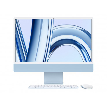 Apple iMac 24 4.5K Retina, Apple M3 8C CPU, 10C GPU/8GB/256GB SSD/Blue/INT Apple