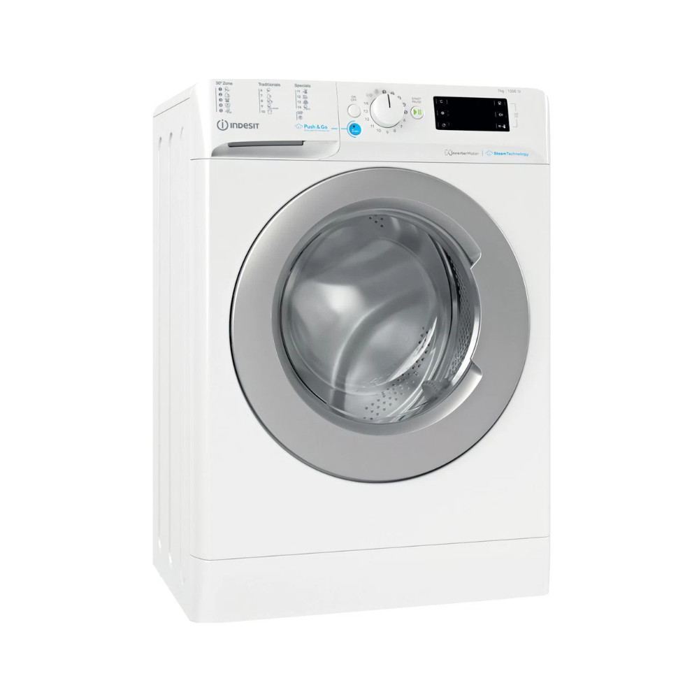 INDESIT Washing machine BWSE 71295X WSV EU Energy efficiency class B Front loading Washing capacity 7 kg 1200 RPM Depth 43.5 cm 