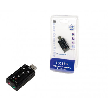 Logilink USB Audio adapter, 7.1 sound effect