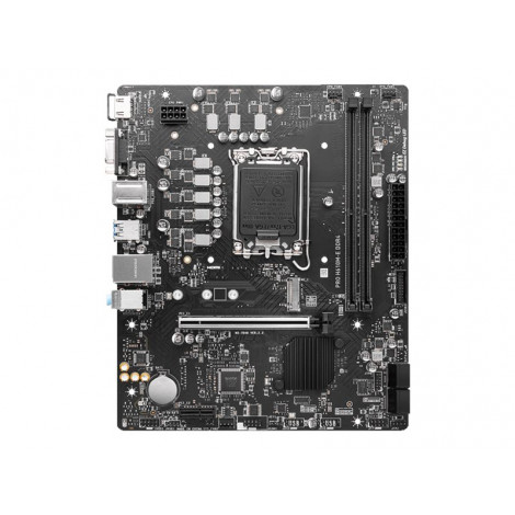 MSI PRO H610M-E DDR4 Processor family Intel Processor socket LGA1700 DDR4 DIMM Memory slots 2 Supported hard disk drive interfac