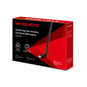 Mercusys AC650 High Gain Wireless Dual Band USB Adapter MU6H