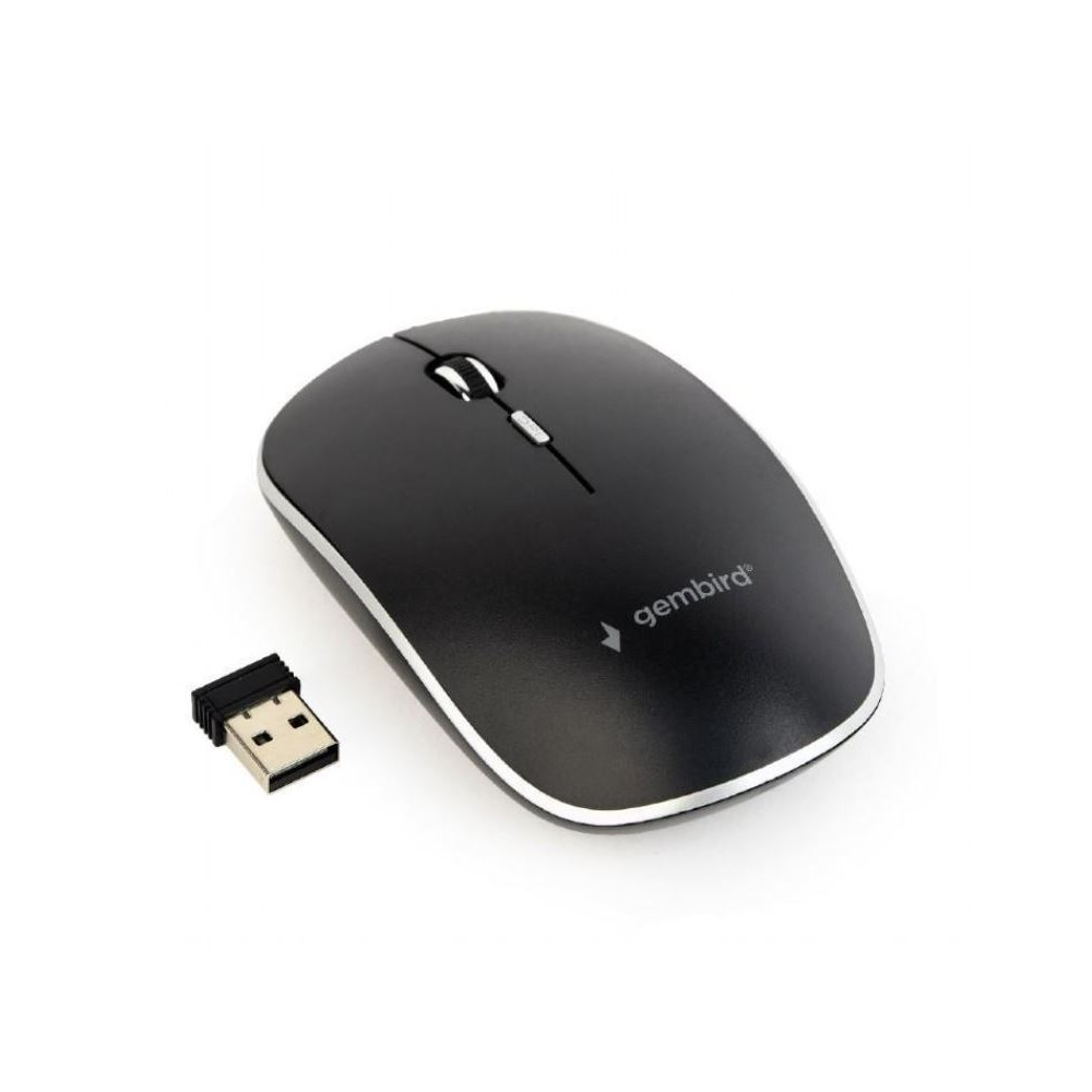 Gembird Silent Wireless Optical Mouse MUSW-4BS-01 USB Optical mouse Black