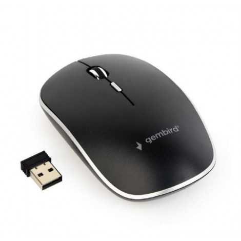 Gembird Silent Wireless Optical Mouse MUSW-4BS-01 USB Optical mouse Black