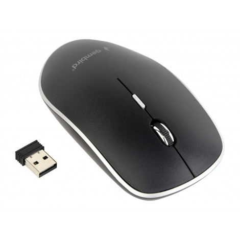 Gembird Silent Wireless Optical Mouse MUSW-4BS-01 USB Optical mouse Black