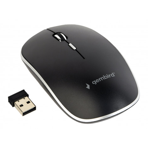 Gembird Silent Wireless Optical Mouse MUSW-4BS-01 USB Optical mouse Black