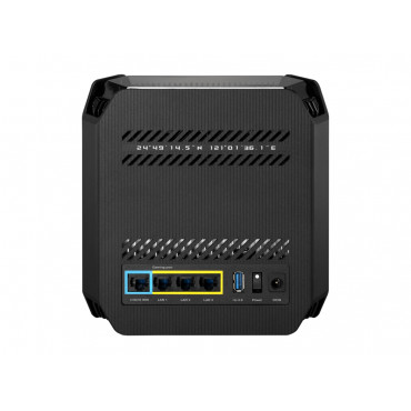 Asus Wifi 6 802.11ax Tri-band Gigabit Gaming Mesh Router GT6 ROG Rapture (1-Pack) 802.11ax 574+4804+4804 Mbit/s 10/100/1000 Mbit