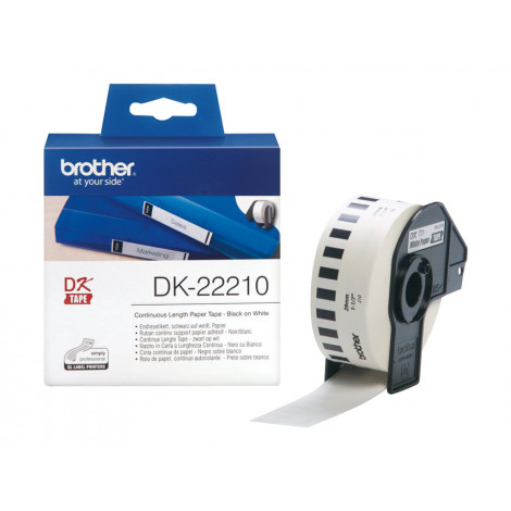 Brother DK-22210 Continuous Length Paper Label White DK 29mm 30.5 m