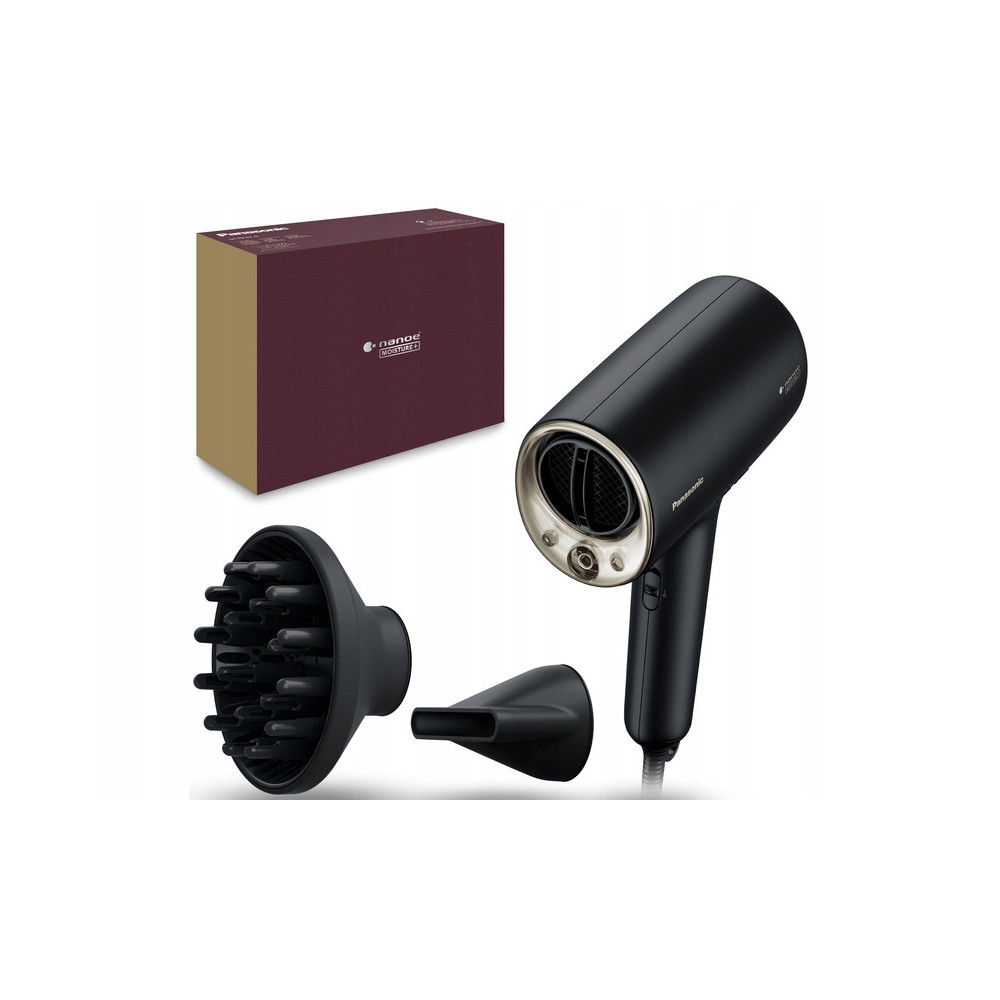 Panasonic MPN EH-NA0J-N825 Nanoe Hair Dryer, 3 Speed Settings, 4 Temperature modes, Black