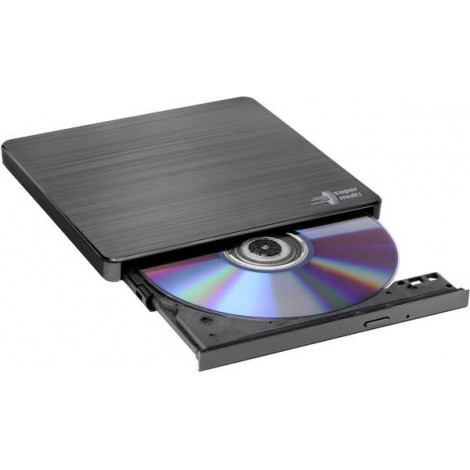 H.L Data Storage Ultra Slim Portable DVD-Writer GP60NB60 Interface USB 2.0 DVD R/RW CD read speed 24 x CD write speed 24 x Black