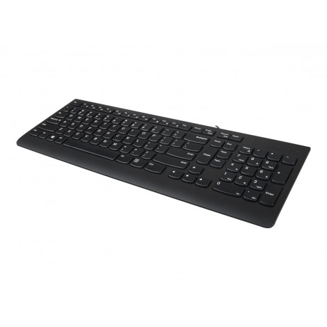 Lenovo USB Keyboard 300 Standard Wired Complete ergonomic design. Spill resistant keys with board drain. Concaved key caps fitte