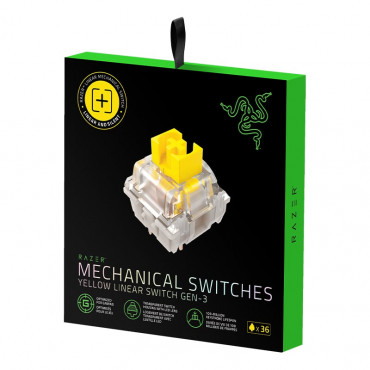 Razer Yellow Linear Mechanical Gaming Keyboard Switches pack Yellow