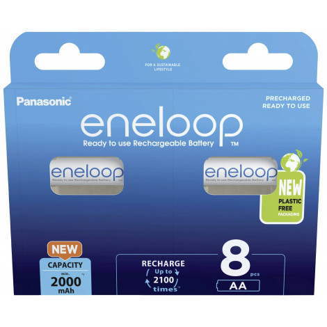 Panasonic ENELOOP BK-3MCDE/8BE AA 2000 mAh 8 pc(s)