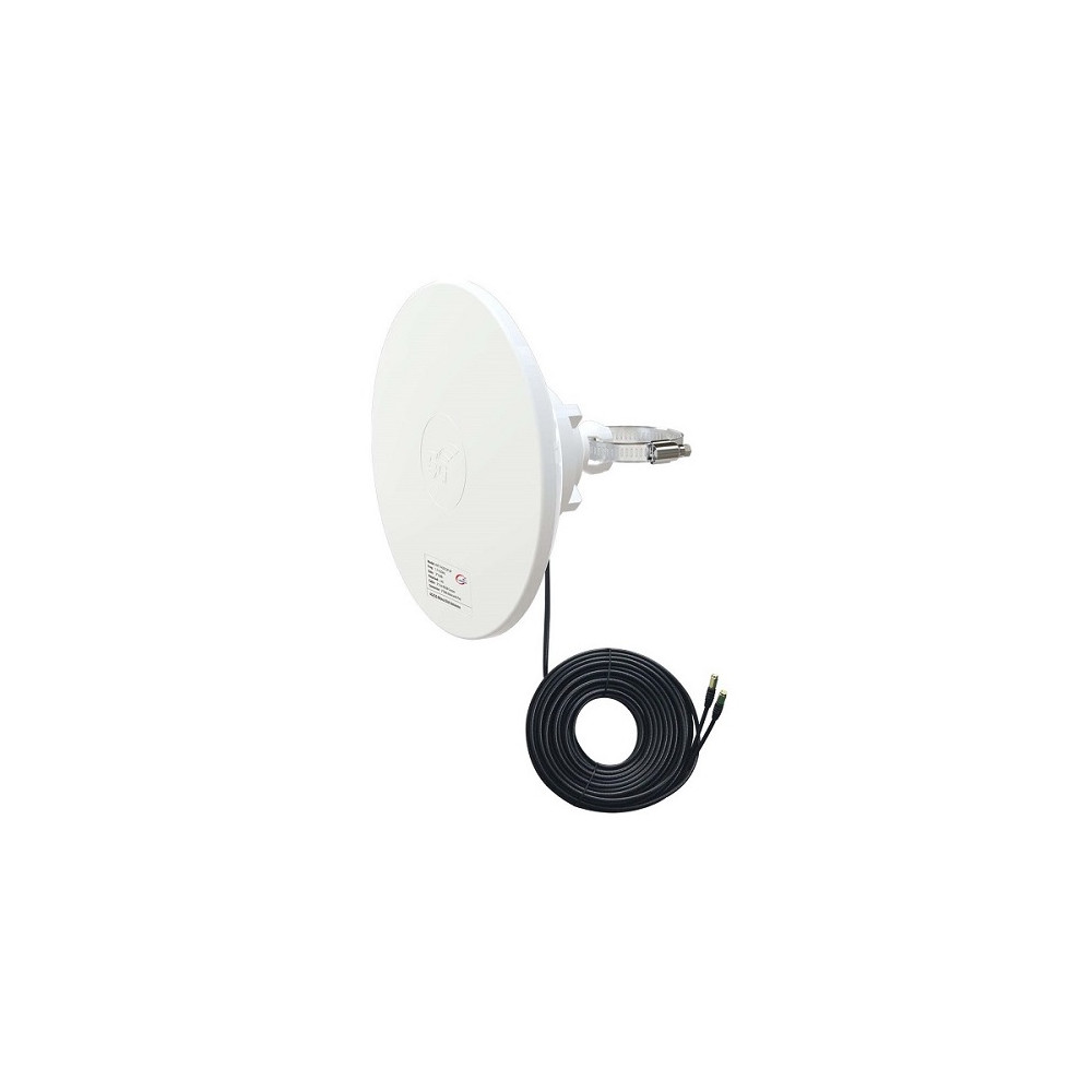 5G / LTE / CBRS 2x2MIMO antena, 1.7-4.2GHz, 2x 12dBi, IP67