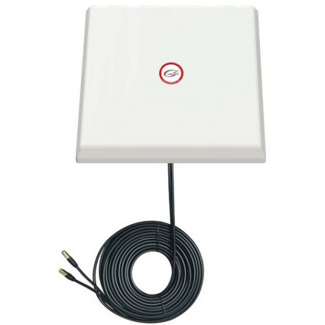 5G / LTE / CBRS 2x2MIMO antena, 1.7-3.8GHz, 2x 21dBi