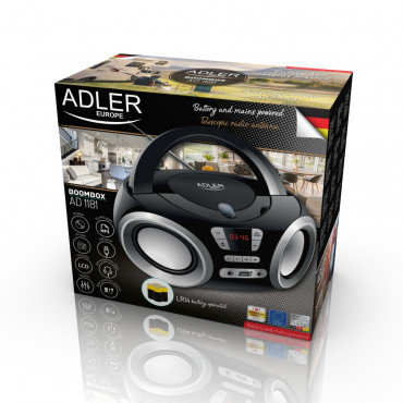 Adler CD Boombox AD 1181 USB connectivity Speakers