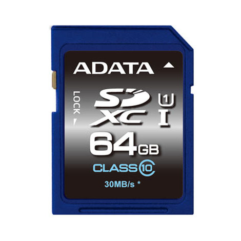 ADATA Premier 64 GB SDHC Flash memory class 10 No