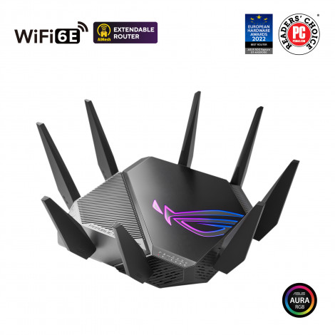 Asus Wi-Fi 6 Tri-Band Gigabit Gaming Router ROG GT-AXE11000 Rapture 802.11ax 1148+4804+4804 Mbit/s 10/100/1000/2500 Mbit/s Ether