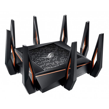 Asus GT-AX11000 Tri-band WiFi Gaming Router ROG Rapture 802.11ax 4804+1148 Mbit/s 10/100/1000 Mbit/s Ethernet LAN (RJ-45) ports 