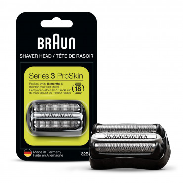 Braun 32B Shaver Replacement Head for Series 3, Black Braun