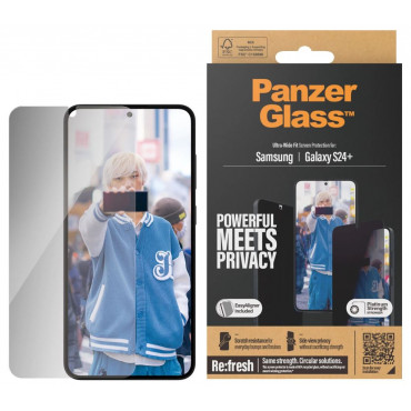 PanzerGlass Privacy Screen Protector Samsung Galaxy S 2024 Plus | Ultra-Wide Fit wA PanzerGlass