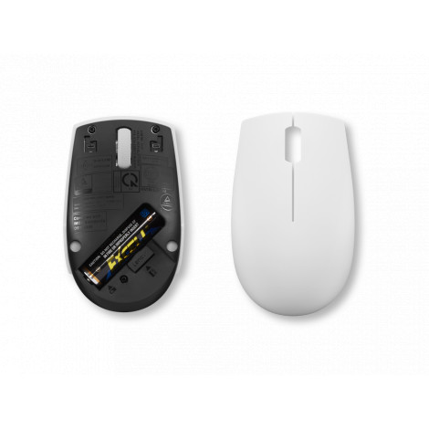 Lenovo | Compact Mouse with battery | 300 | Wireless | Cloud Grey